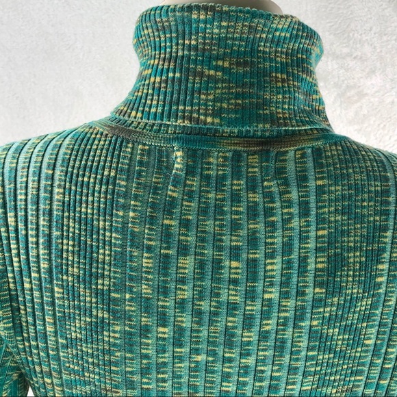 ANTHROPOLOGIE RIBBED TURTLENECK BUTTON SLEEVE S - Picture 8 of 16